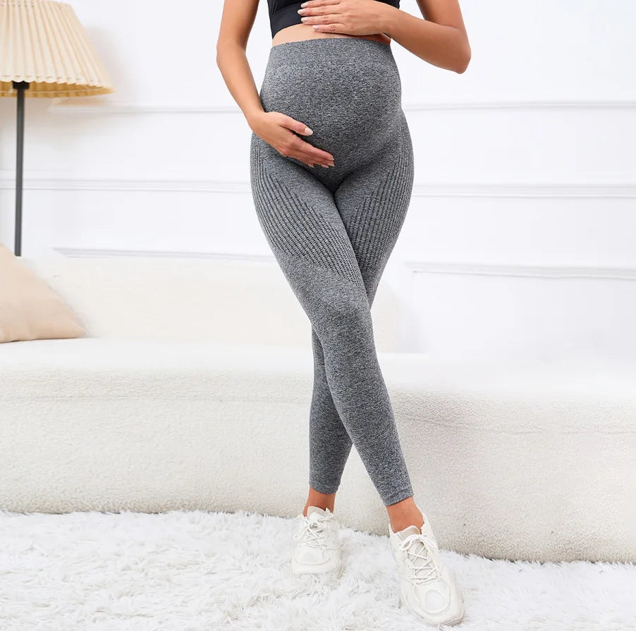 Elastic High Waist Maternity Leggings